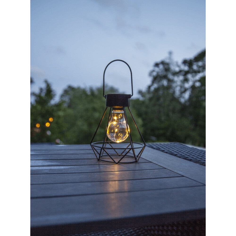 Saulės energija įkraunama LED lempa „Edison“
