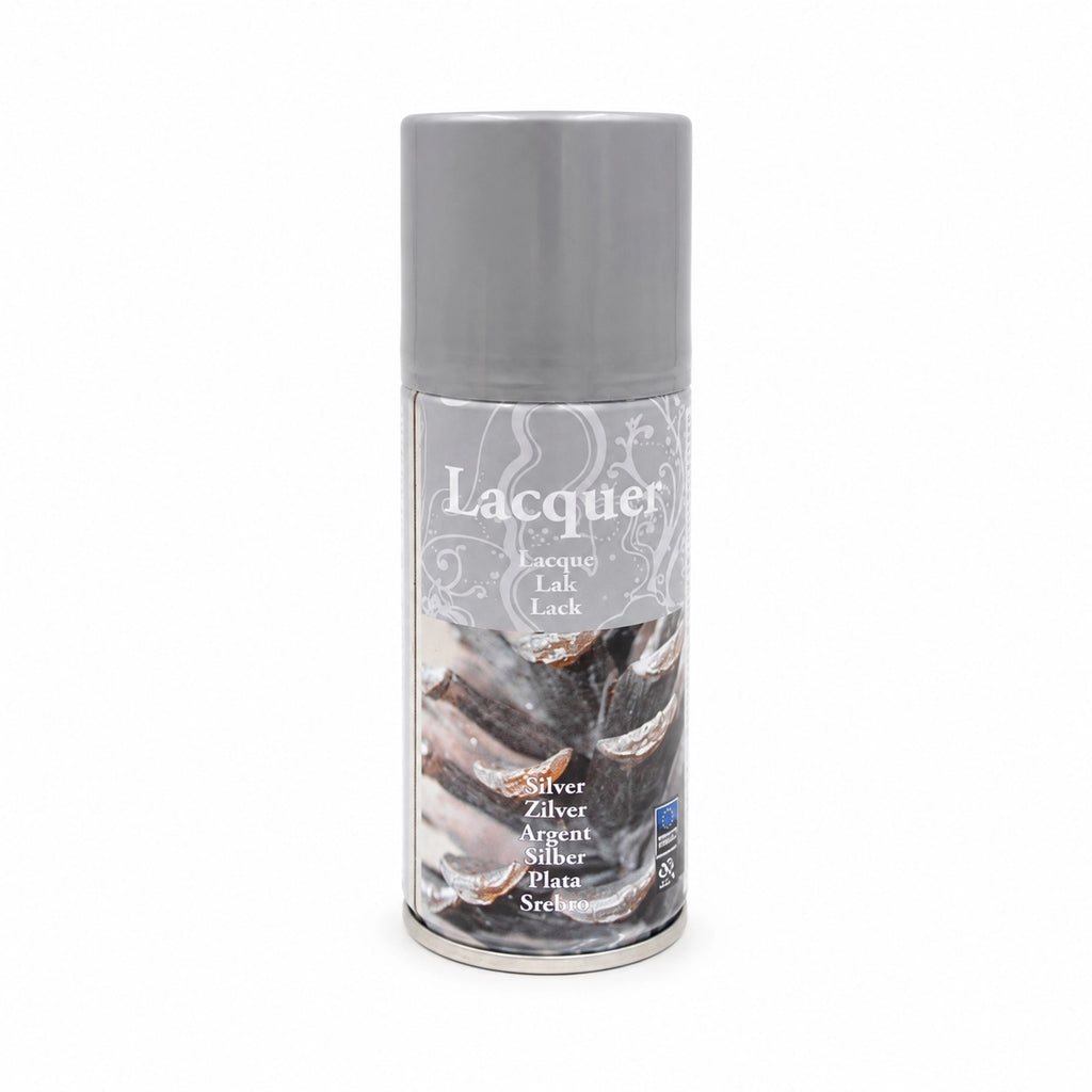 SIDABRINIS purškiamas dekoratyvinis lakas 150 ml.
