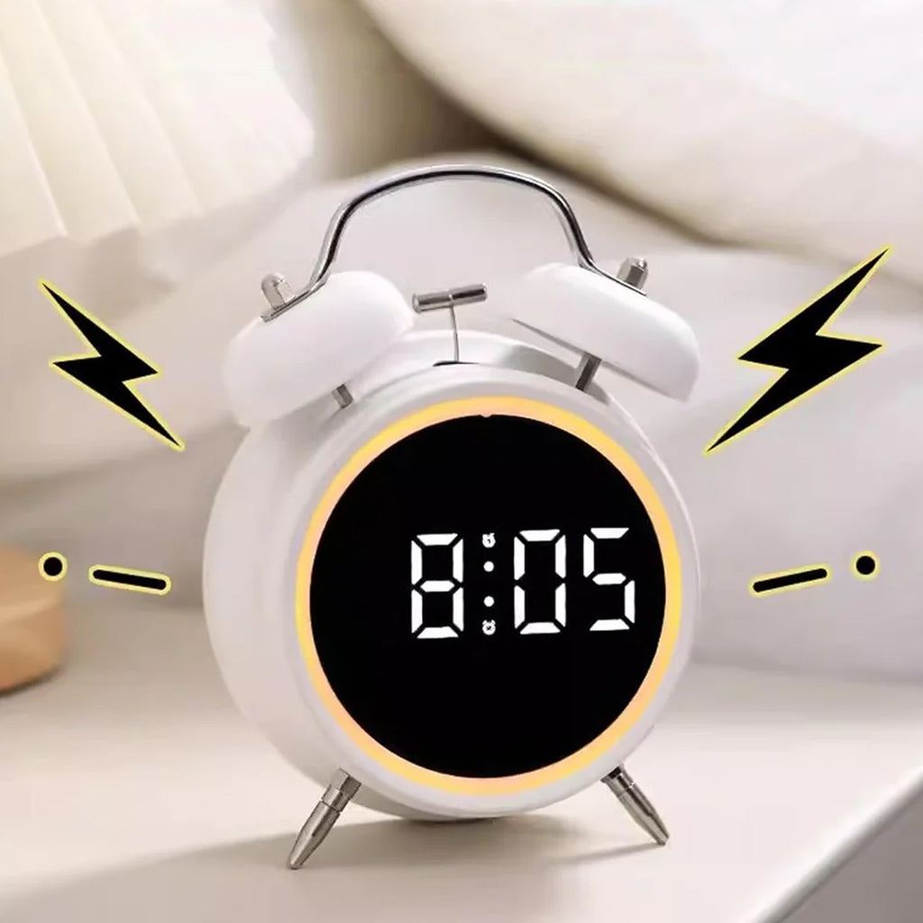 Skaitmeninis laikrodis su LED ekranu (klasikinis dizainas)