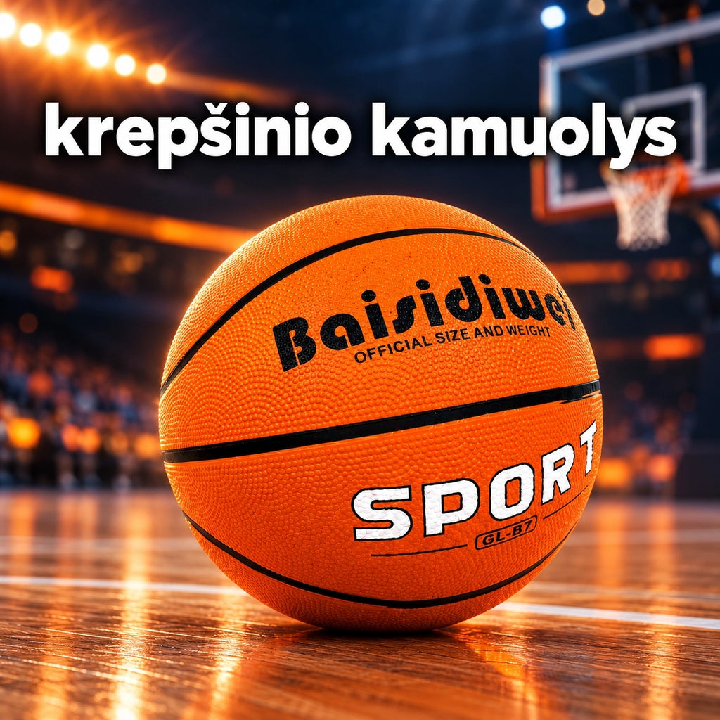 Standartinio dydžio krepšinio kamuolys, 7 dydis