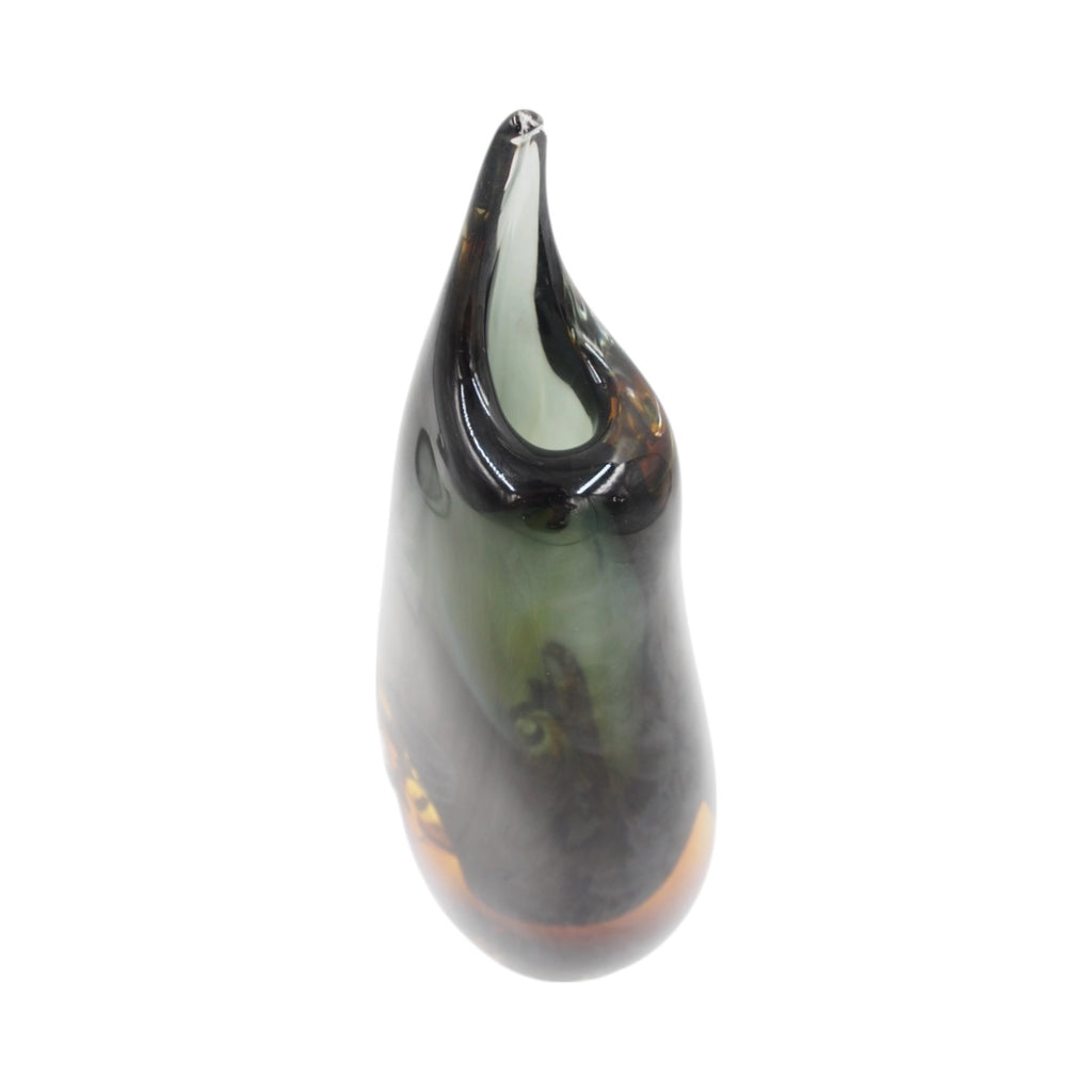 Stiklinė vaza „Forma Lumo“ – 13×8×30 cm
