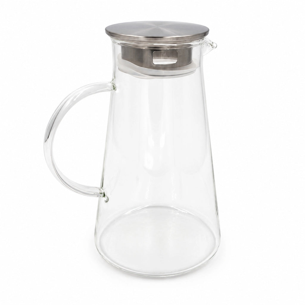 Stiklinis ąsotis su metaliniu dangteliu 1800 ml TR2336B