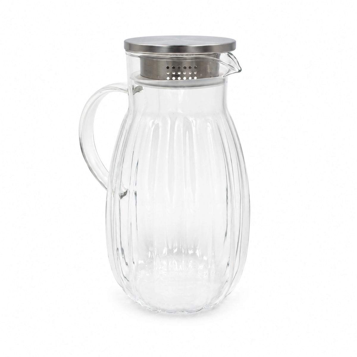 Stiklinis ąsotis su metaliniu dangteliu 1800 ml