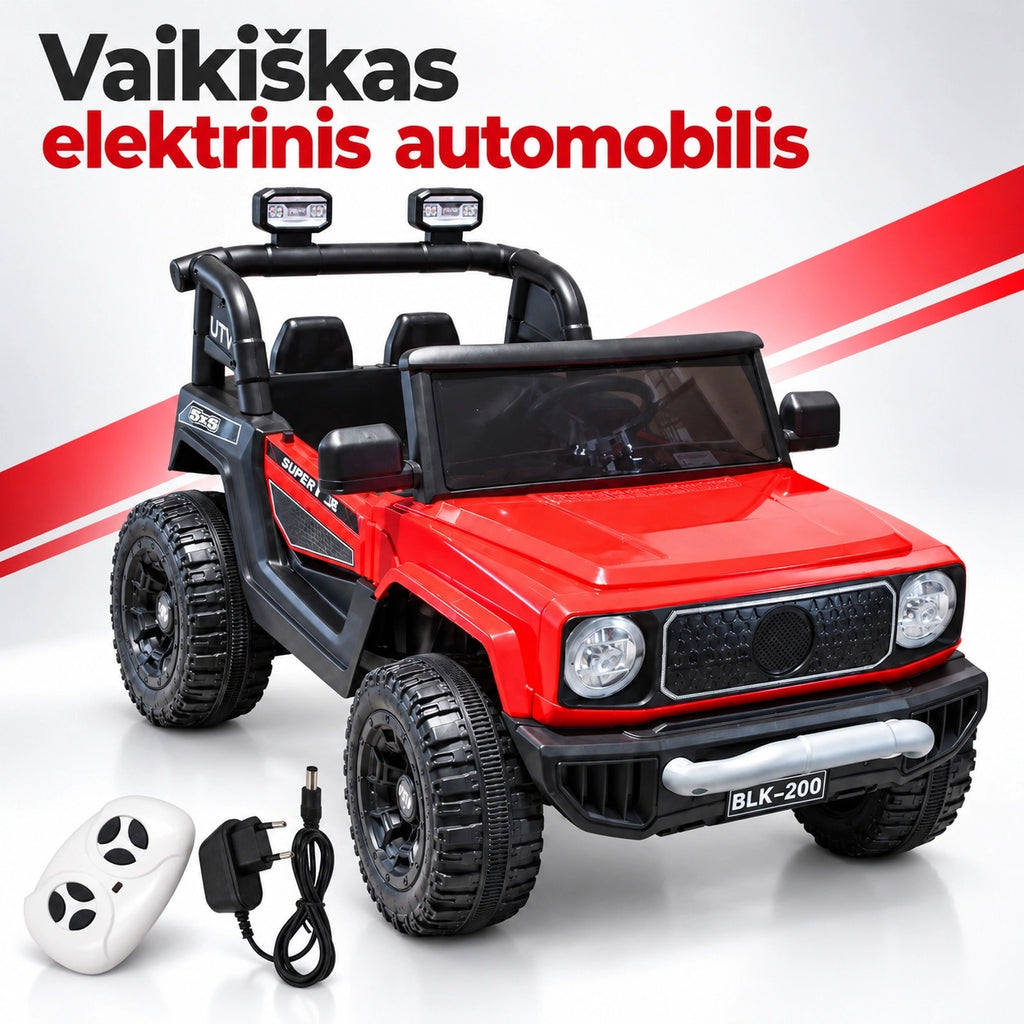 Vaikiškas įkraunamas visureigis
