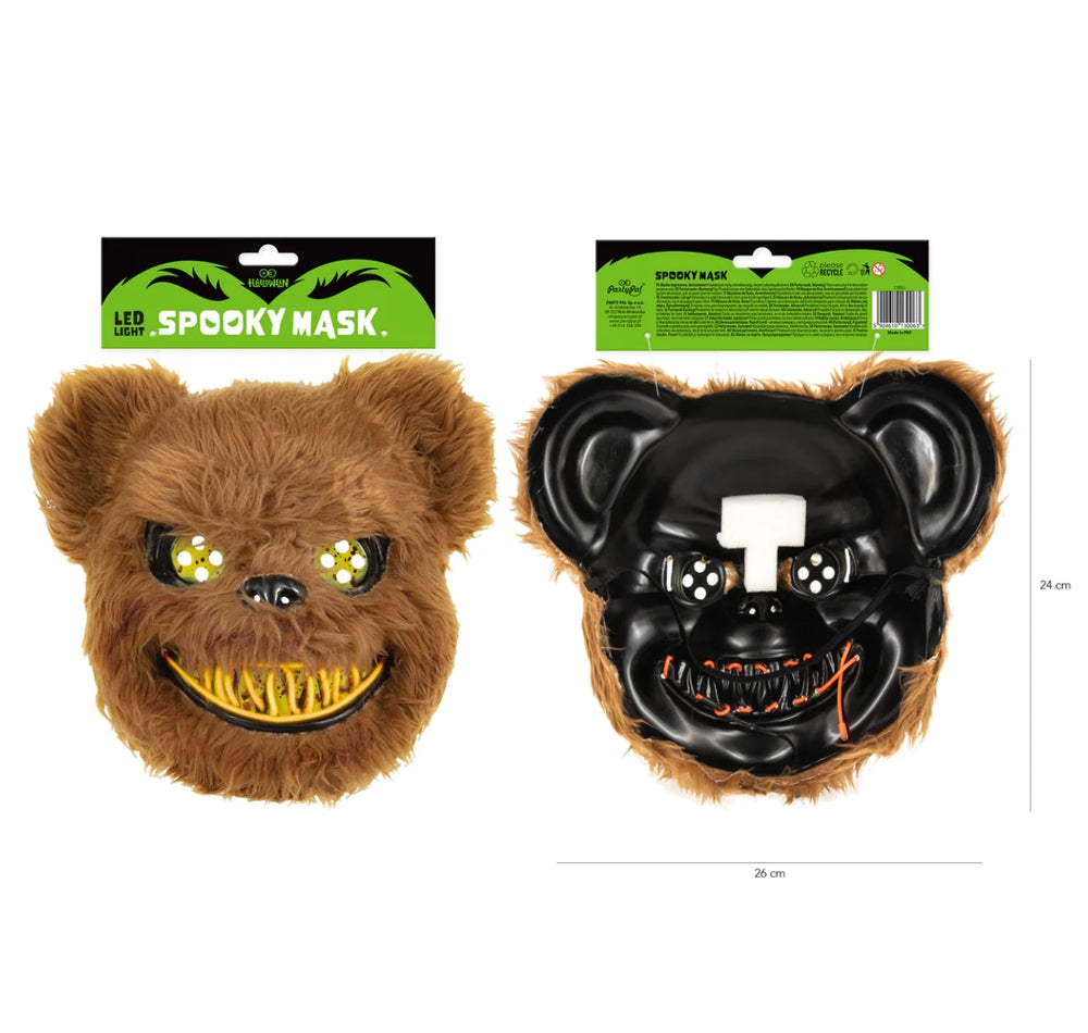 Veido kaukė su LED "Bear"