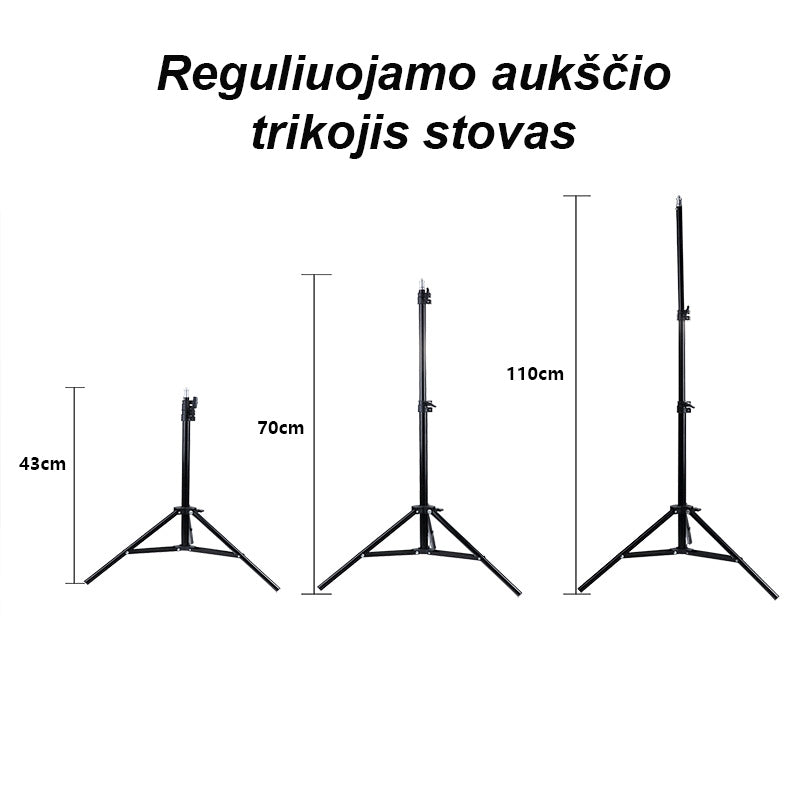 Žiedo Formos Lempa Fotografavimui, Makiažui 24W