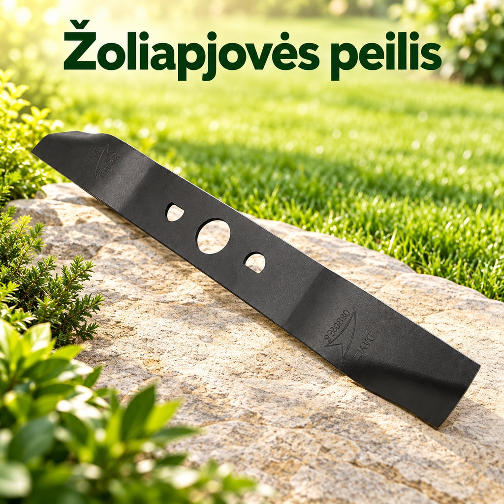 žoliapjovės peilis, 30 × 3,5 cm